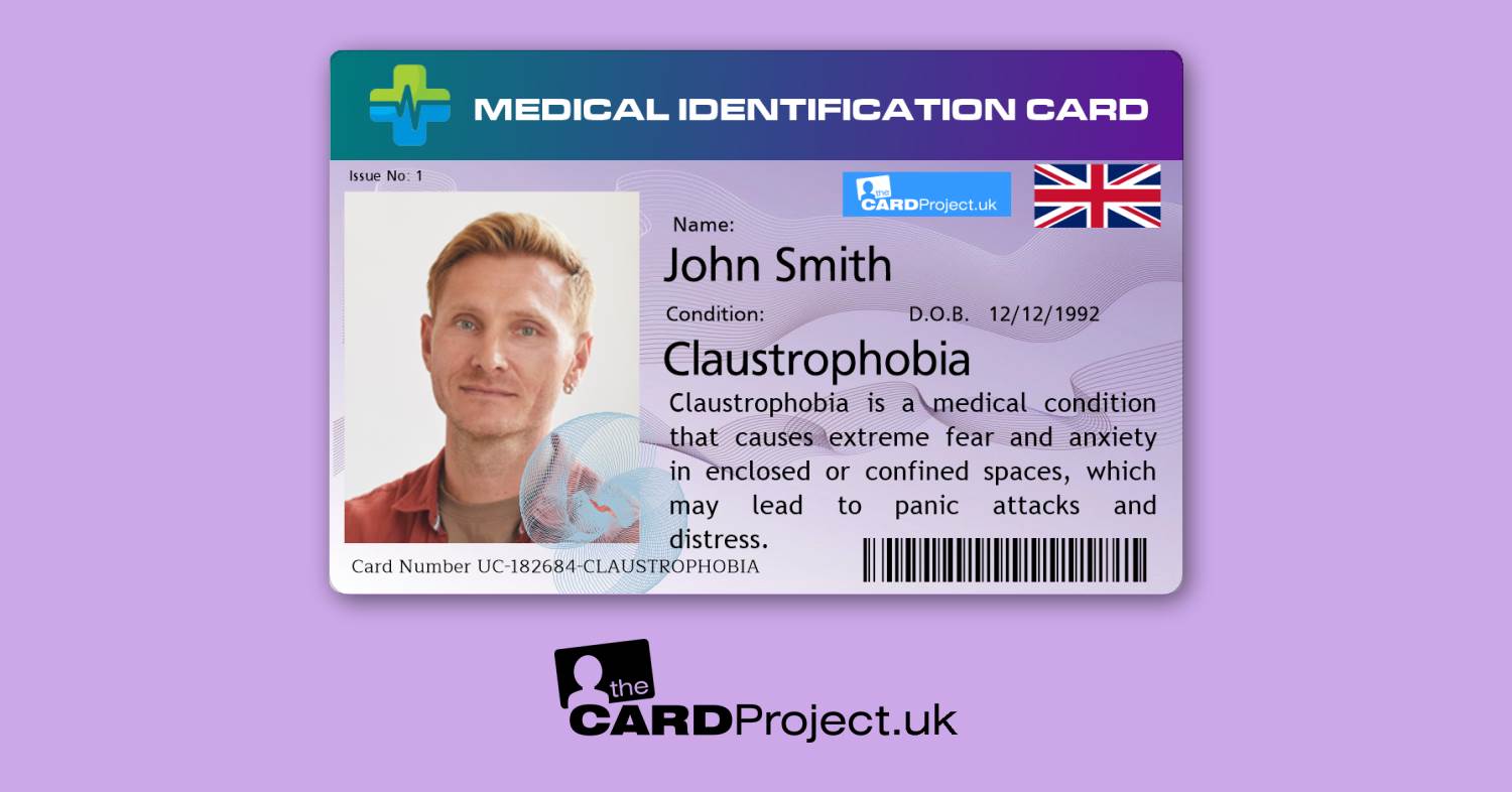 Claustrophobia Premium Medical Card (FRONT)